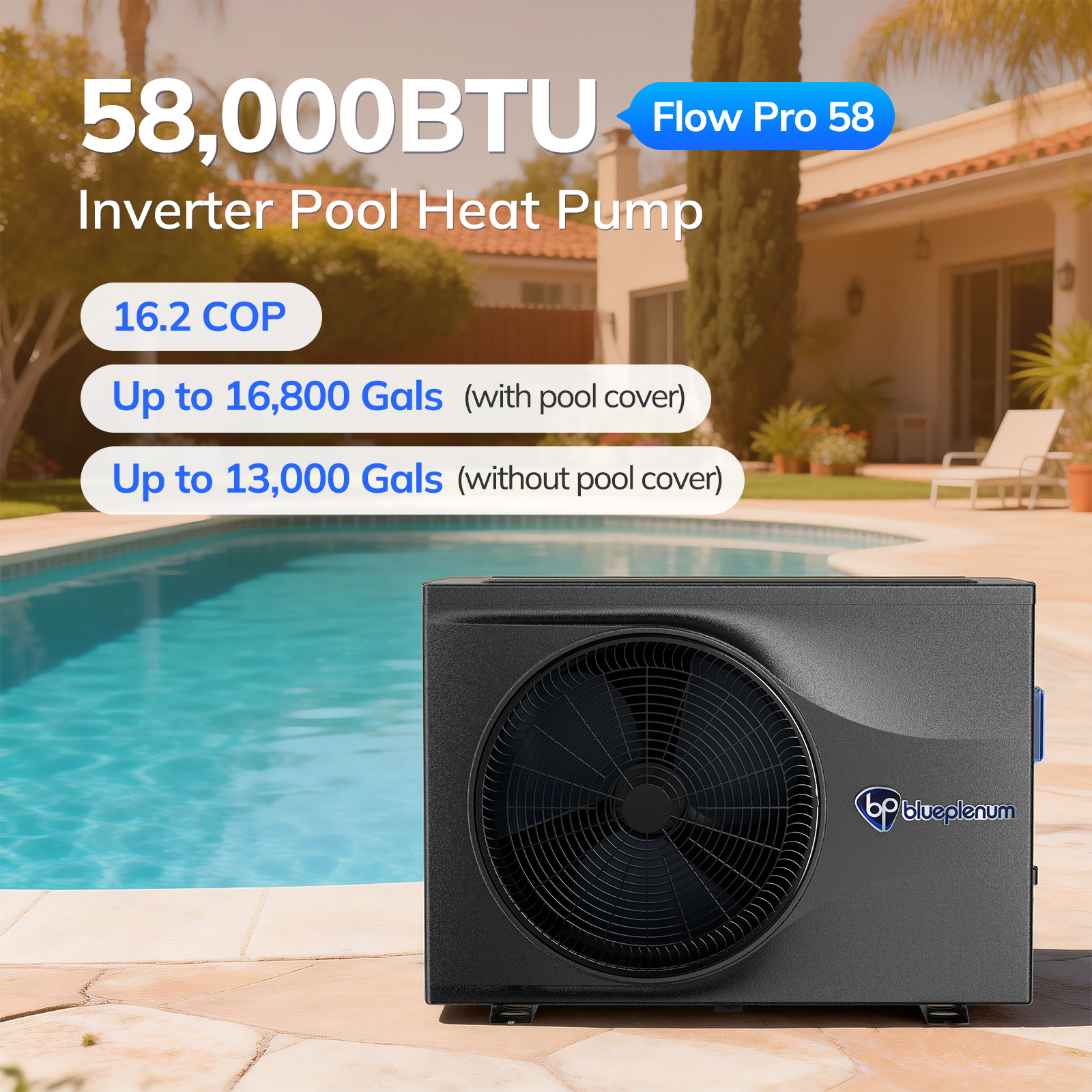 Inverter Pool Heat Pump Flow Pro 58