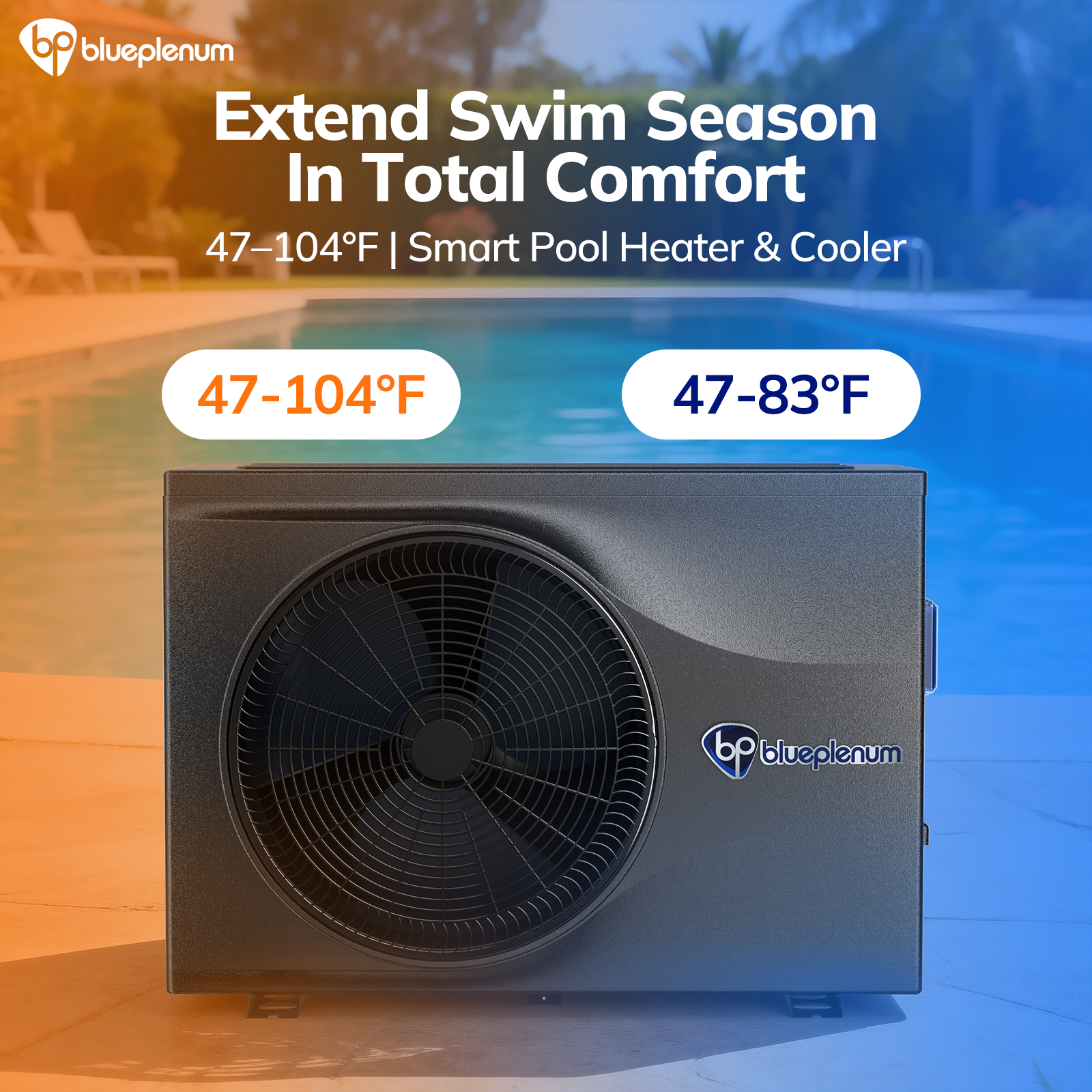 Inverter Pool Heat Pump Flow Max 107